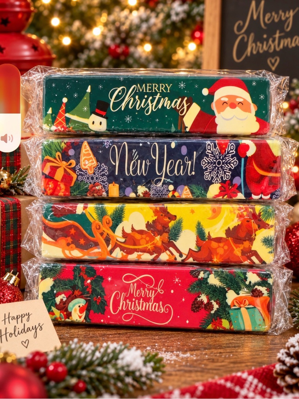 Festive Holiday Squishy - Merry Christmas & New Year Designs